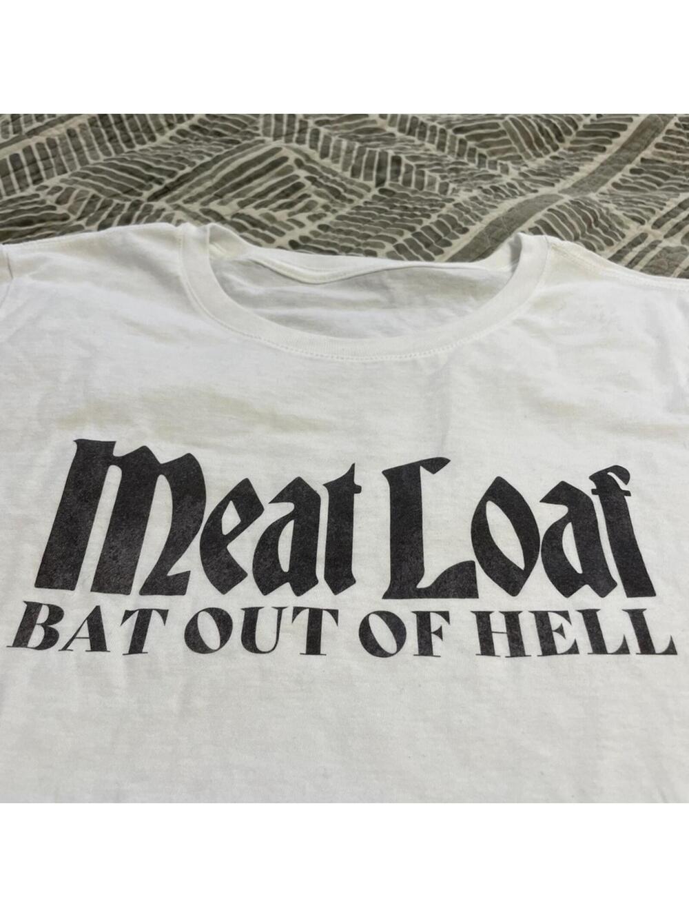 Women’s Meatloaf White Graphic T-Shirt - Picture 3 of 4